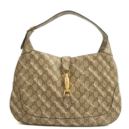 Gucci Shoulder Bag Jackie in GG Supreme, Leather — Front View