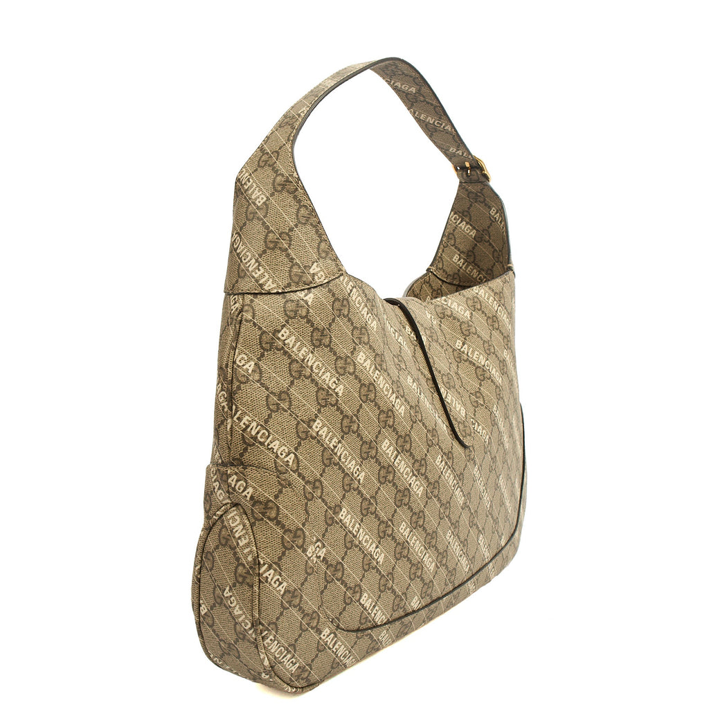 Gucci Shoulder Bag Jackie in GG Supreme, Leather — Back View