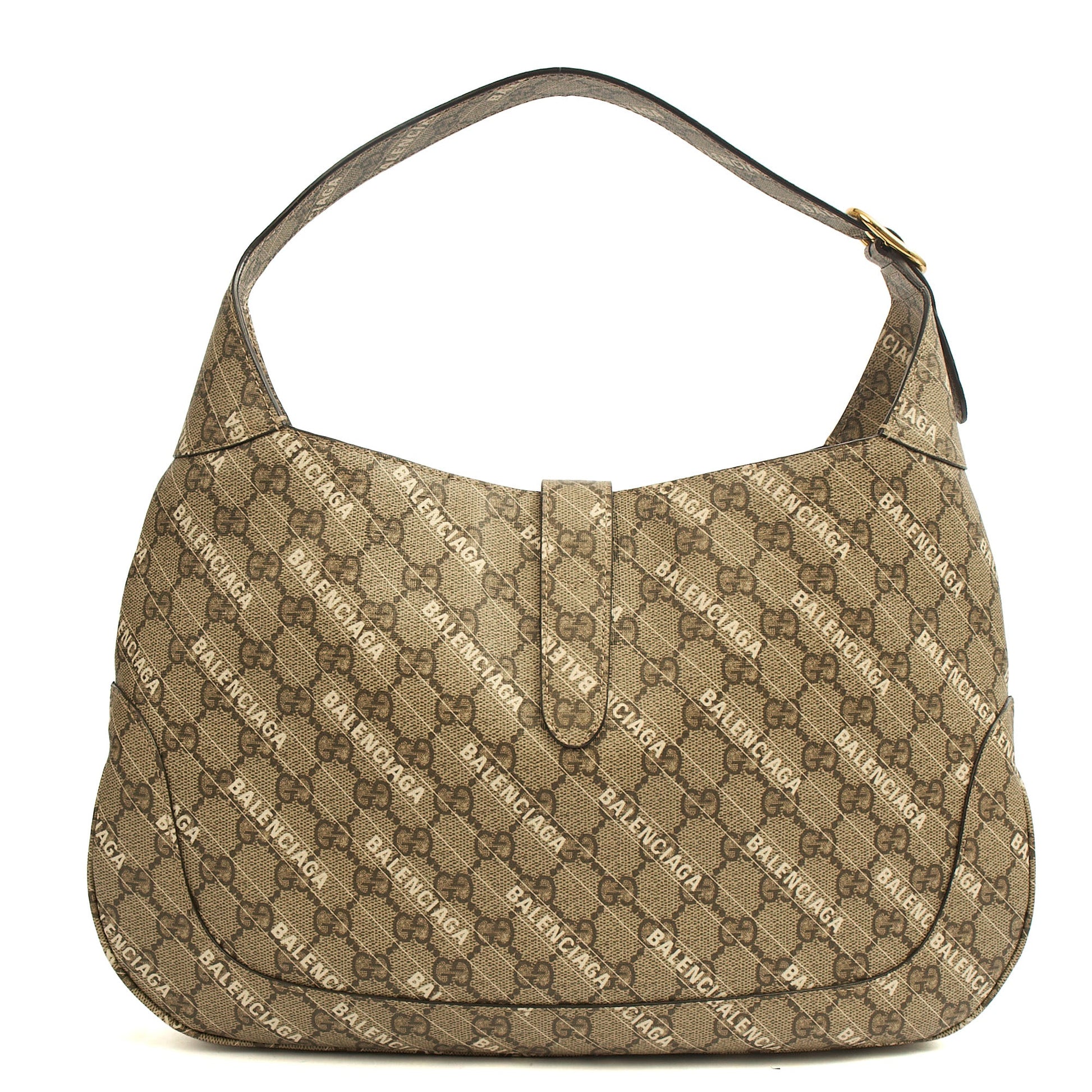 Gucci Shoulder Bag Jackie in GG Supreme, Leather — Top View