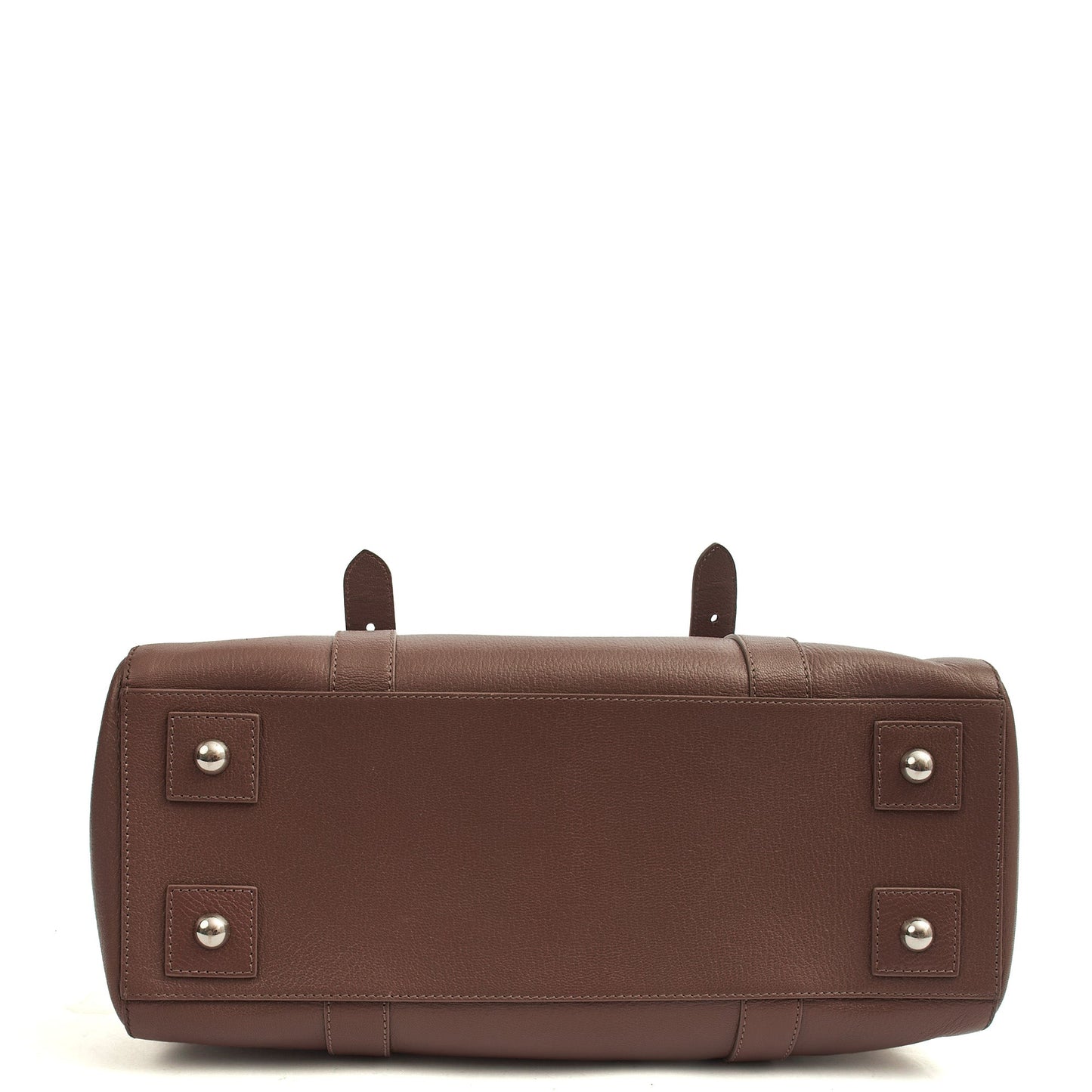 Mulberry Tote Bayswater Double Zip Tote in Putty, Leather — Top View