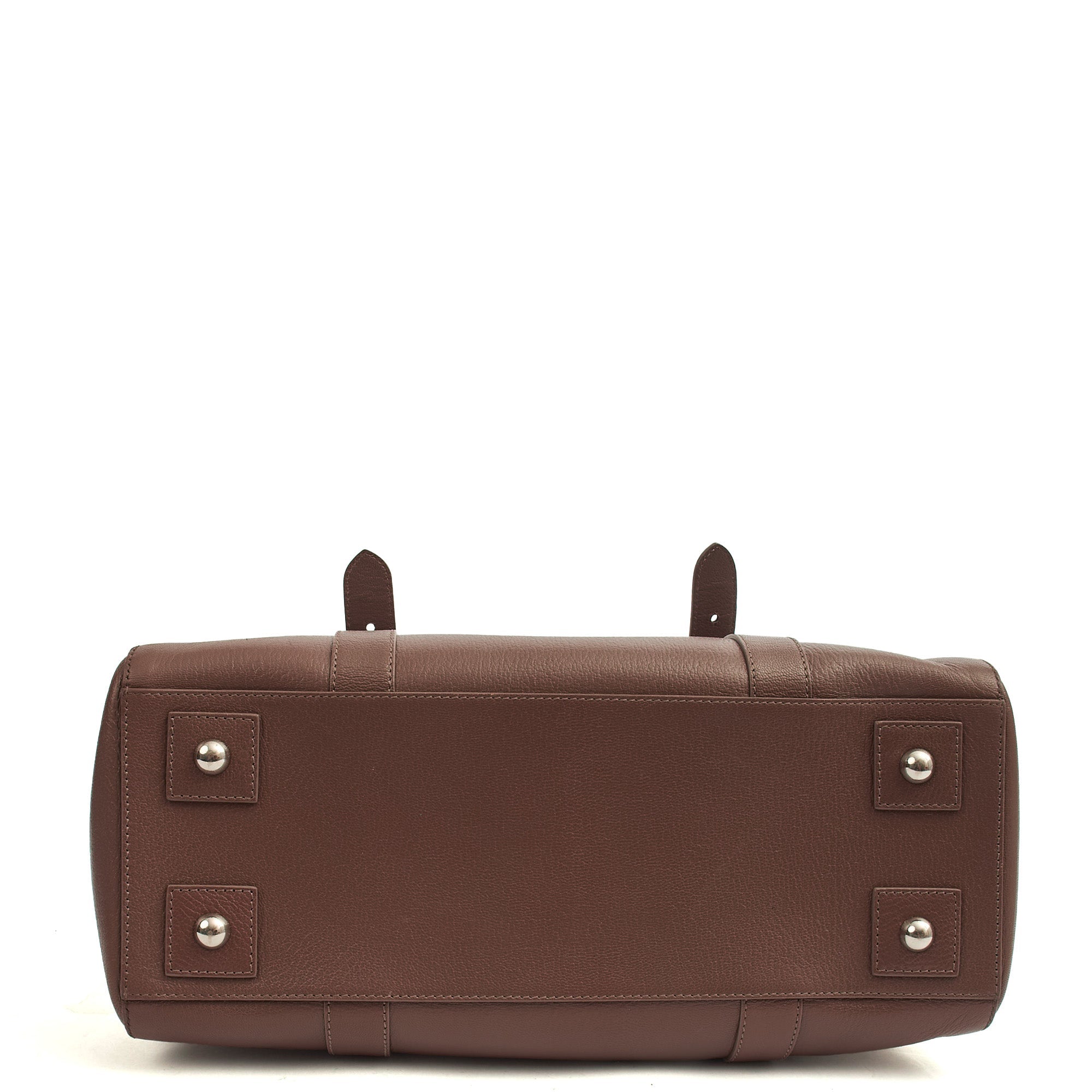 Mulberry Tote Bayswater Double Zip Tote in Putty, Leather — Top View