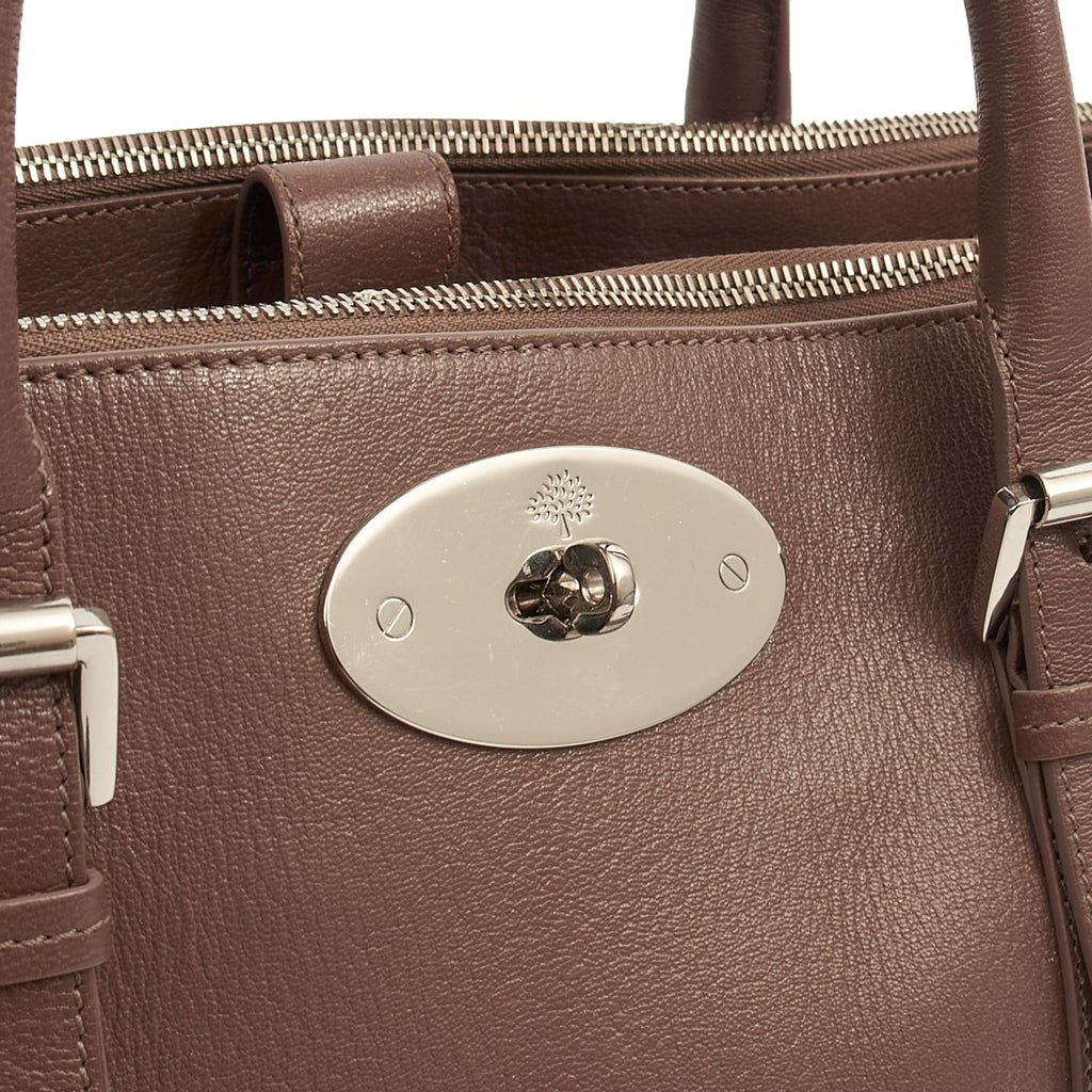 Mulberry Tote Bayswater Double Zip Tote in Putty, Leather — Lifestyle View