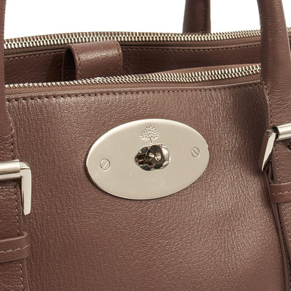 Mulberry Tote Bayswater Double Zip Tote in Putty, Leather — Lifestyle View
