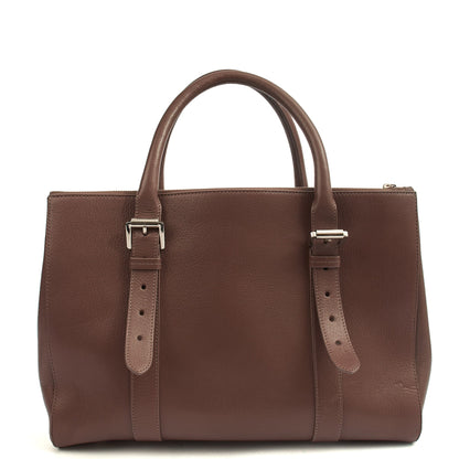Mulberry Tote Bayswater Double Zip Tote in Putty, Leather — Back View