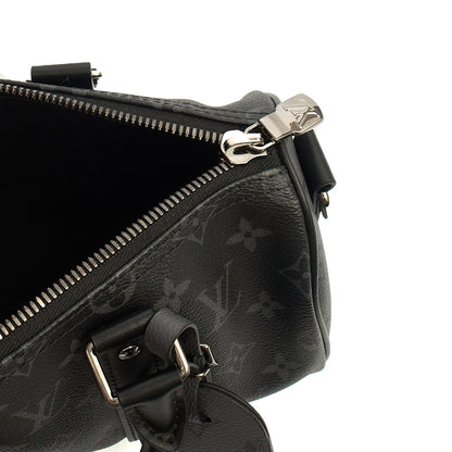 Louis Vuitton Cross Body Keepall 25 Bandouliere in Monogram Eclipse, Canvas — Lifestyle View