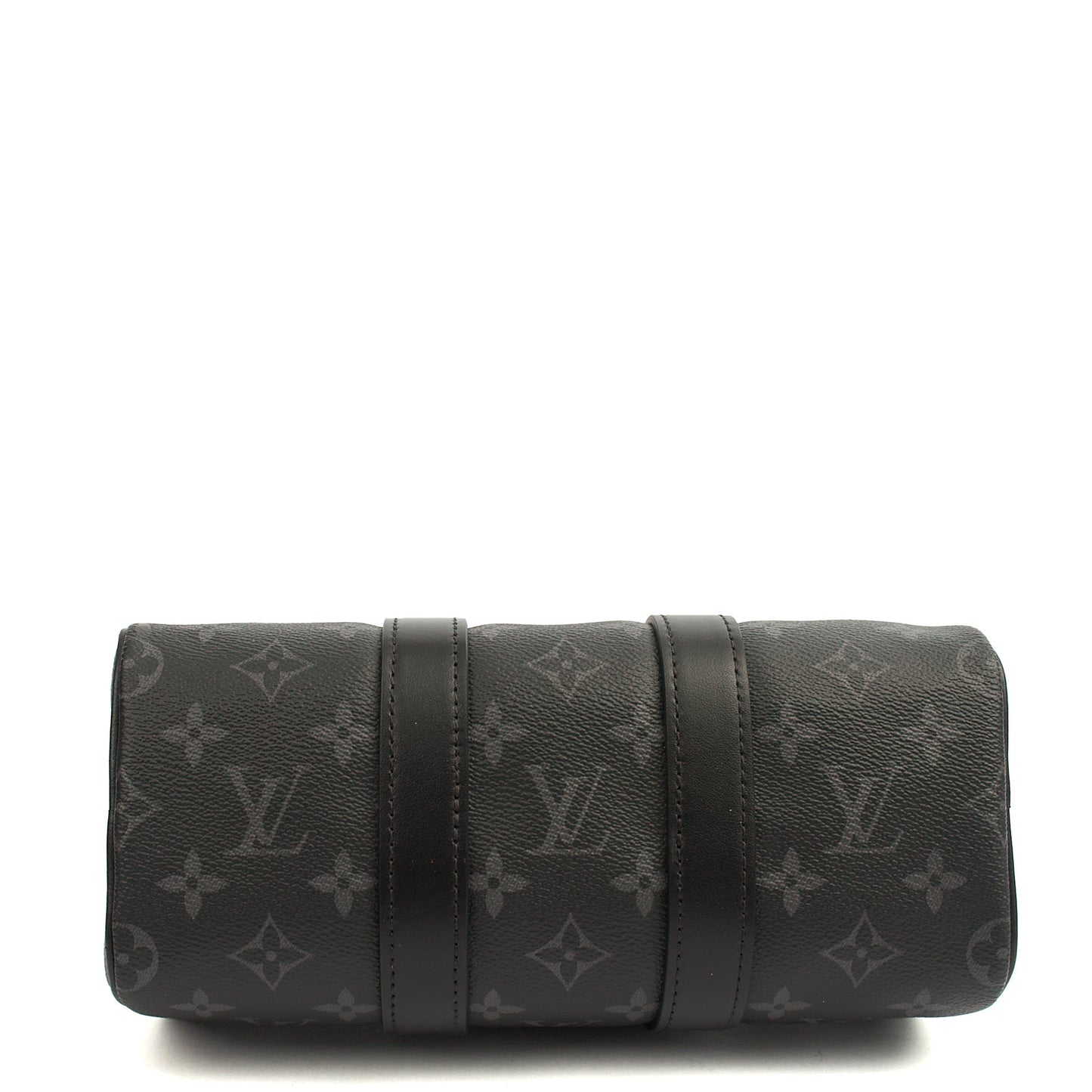 Louis Vuitton Cross Body Keepall 25 Bandouliere in Monogram Eclipse, Canvas — Detail View
