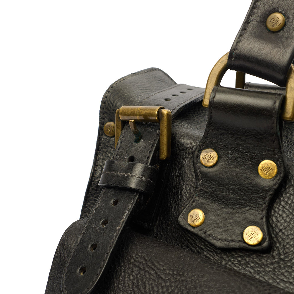 Mulberry Tote Roxanne in Black, Leather — Side View