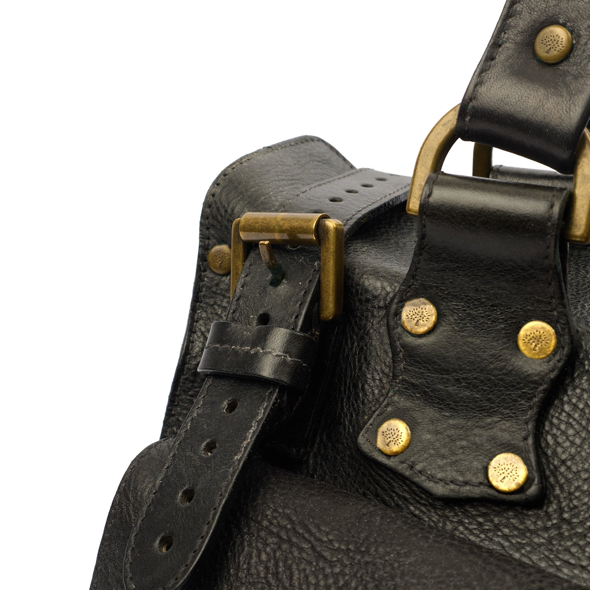 Mulberry Tote Roxanne in Black, Leather — Side View