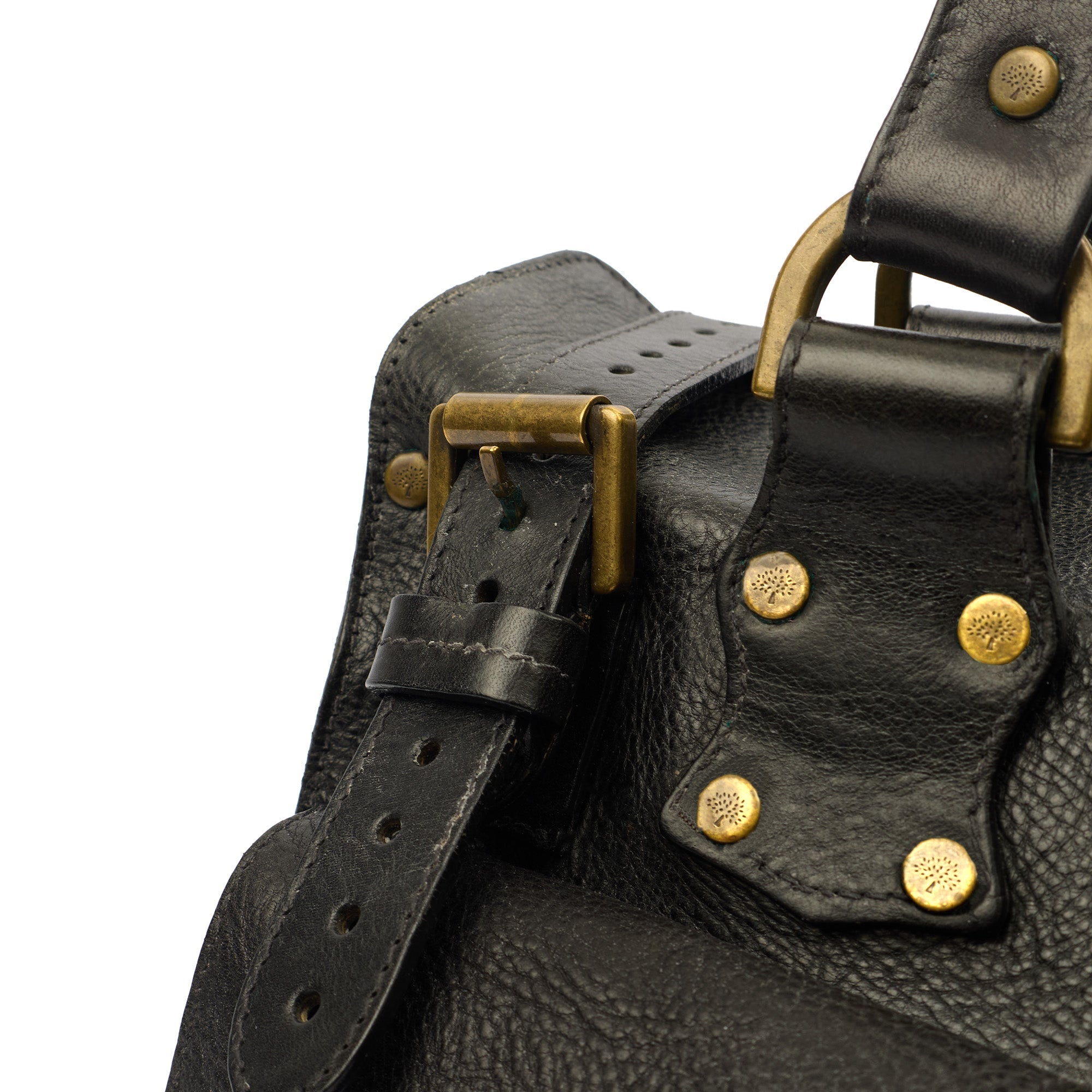 Mulberry Tote Roxanne in Black, Leather — Side View