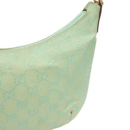 Gucci Shoulder Bag Vintage Shoulder Bag in Green, Fabric — Alternate View 15