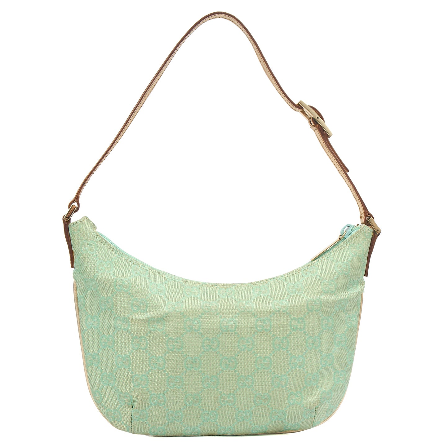 Gucci Shoulder Bag Vintage Shoulder Bag in Green, Fabric — Alternate View 19