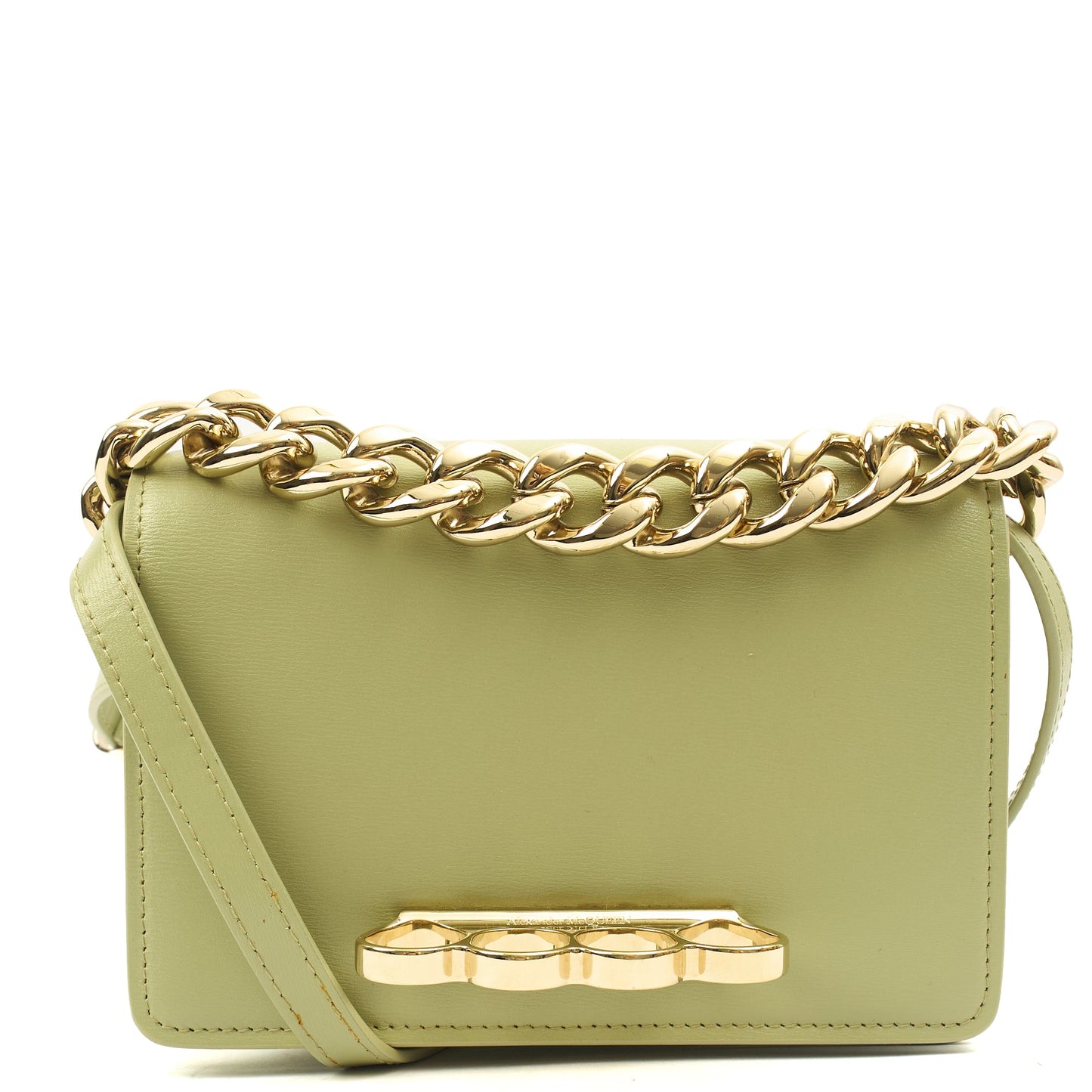 Alexander McQueen Cross Body Knuckle Crossbody in Green, Leather — Alternate View 7