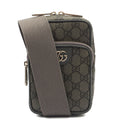 Gucci Cross Body Ophidia Crossbody in Grey, Leather — Front View