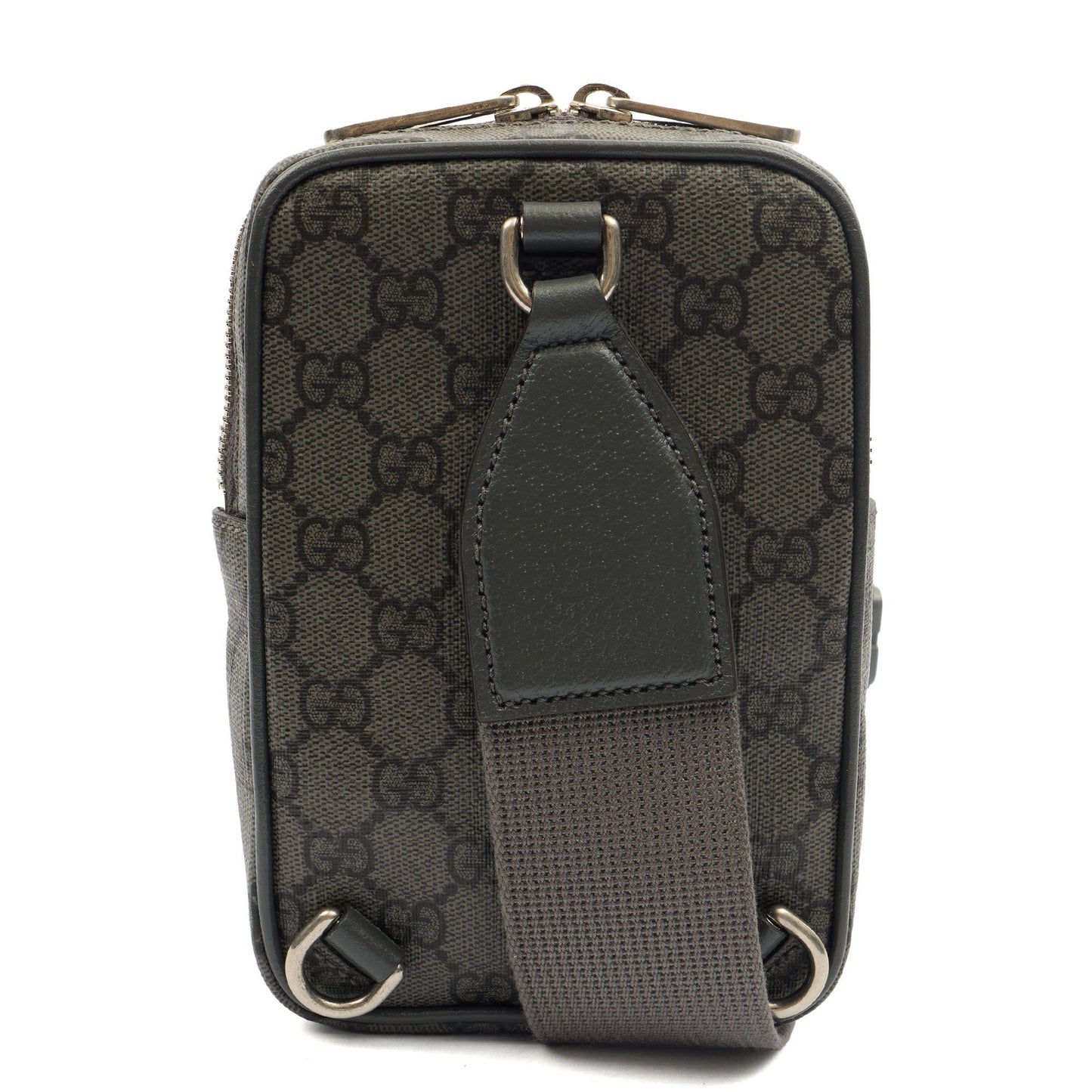 Gucci Cross Body Ophidia Crossbody in Grey, Leather — Back View