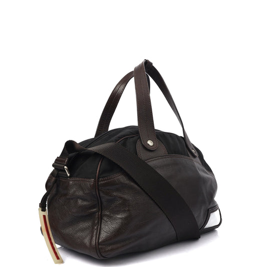 Prada Shoulder Bag Shoulder Bag in Black, Nylon — Side View