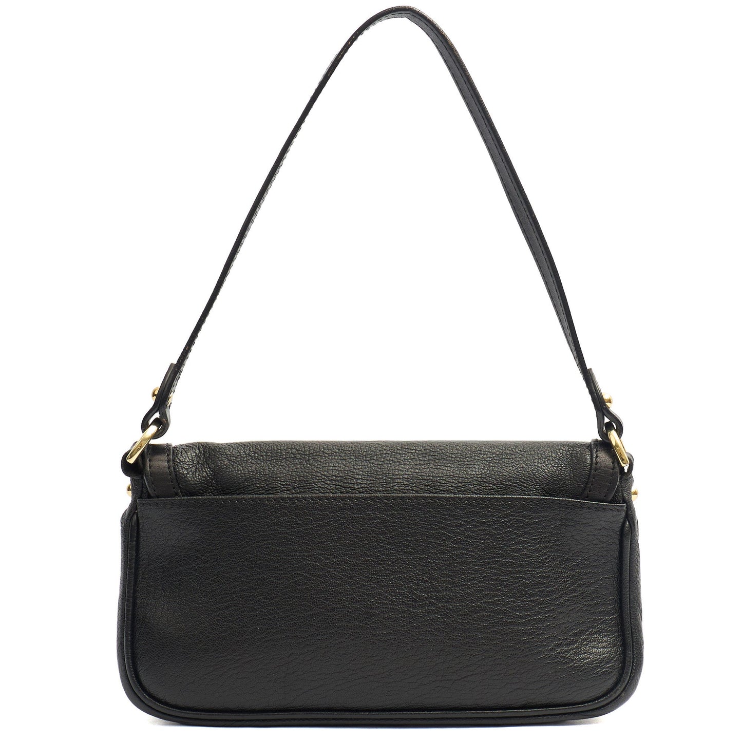 Mulberry Shoulder Bag Vintage Shoulder Bag in Black, Leather — Top View