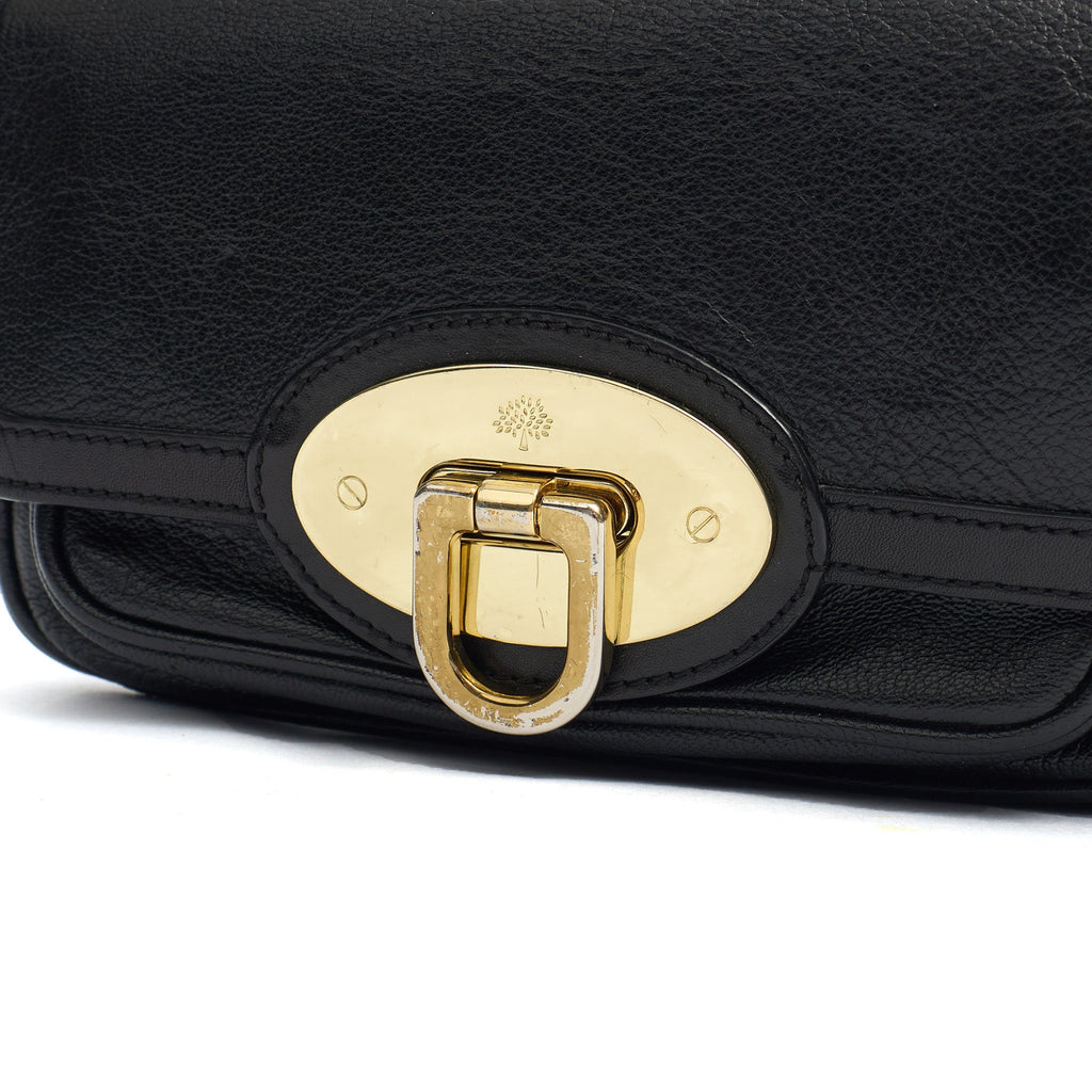 Mulberry Shoulder Bag Vintage Shoulder Bag in Black, Leather — Alternate View 7
