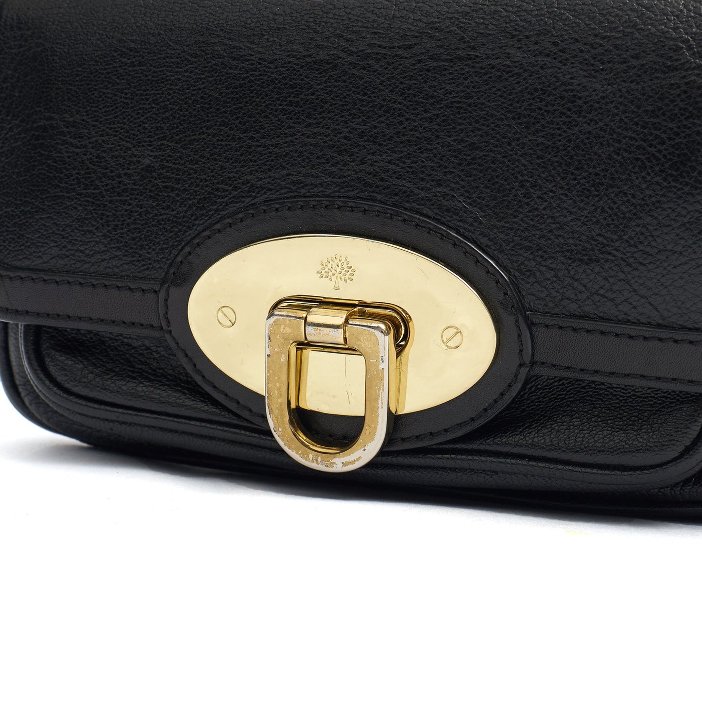 Mulberry Shoulder Bag Vintage Shoulder Bag in Black, Leather — Alternate View 7