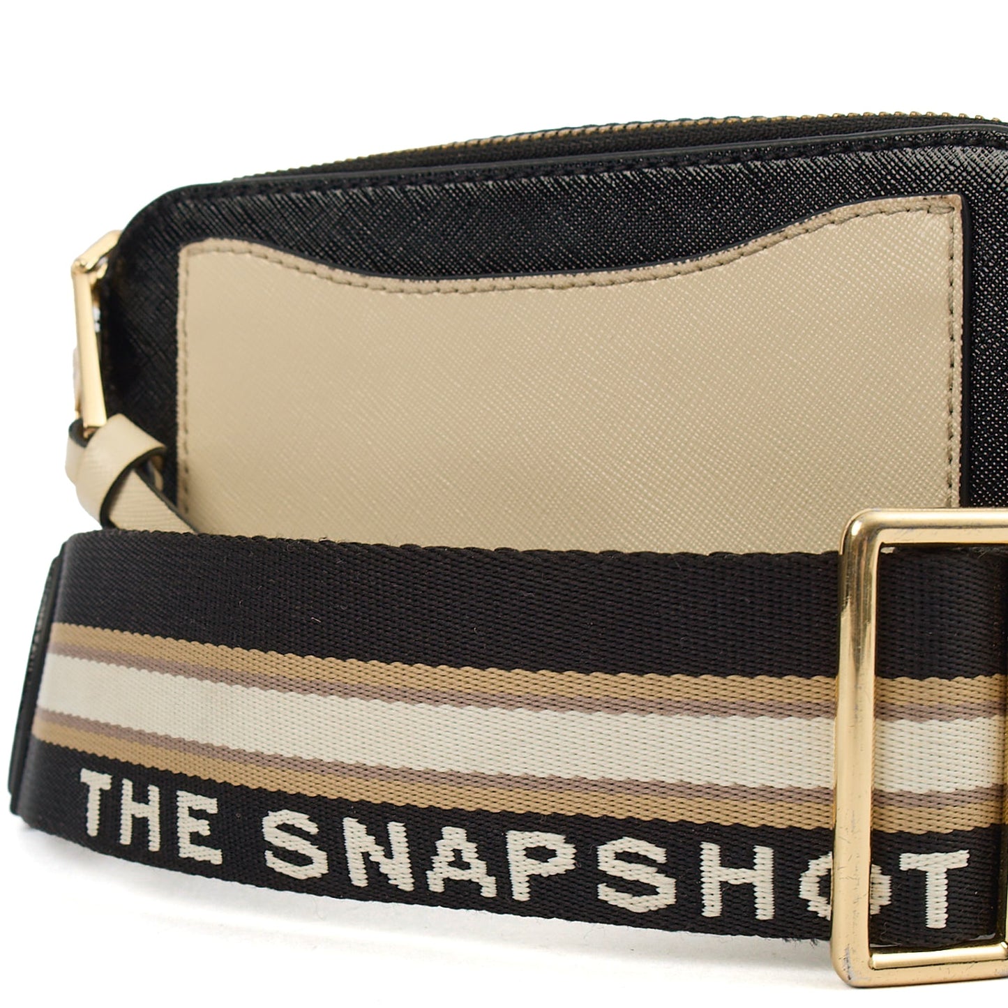 Marc Jacobs Cross Body Snapshot in cloud white, Leather — Lifestyle View
