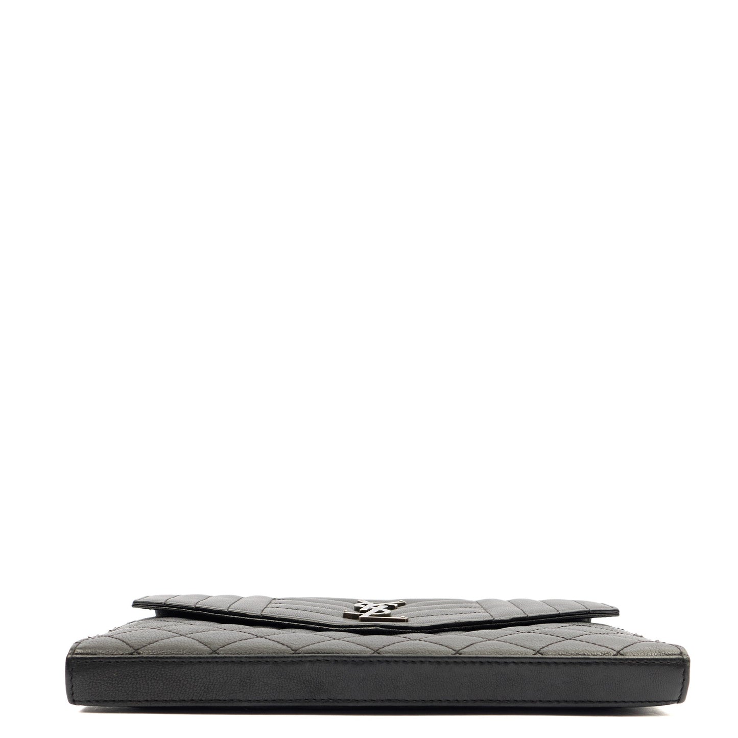 Saint Laurent Cross Body Envelope Shoulder Bag - Small in Black, Leather — Alternate View 16