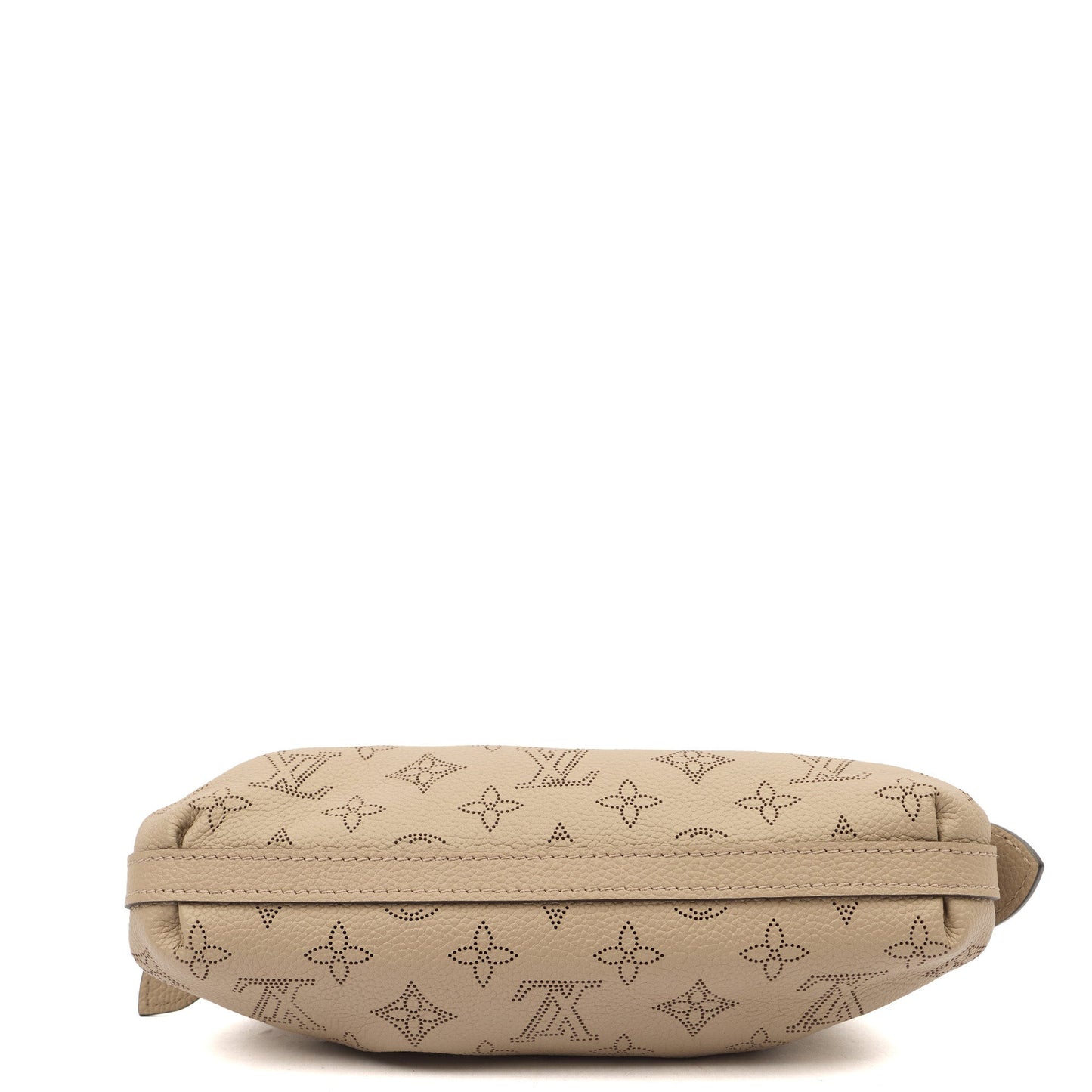 Louis Vuitton Cross Body Scala Mini Pouch in Creme Beige, Leather — Top View