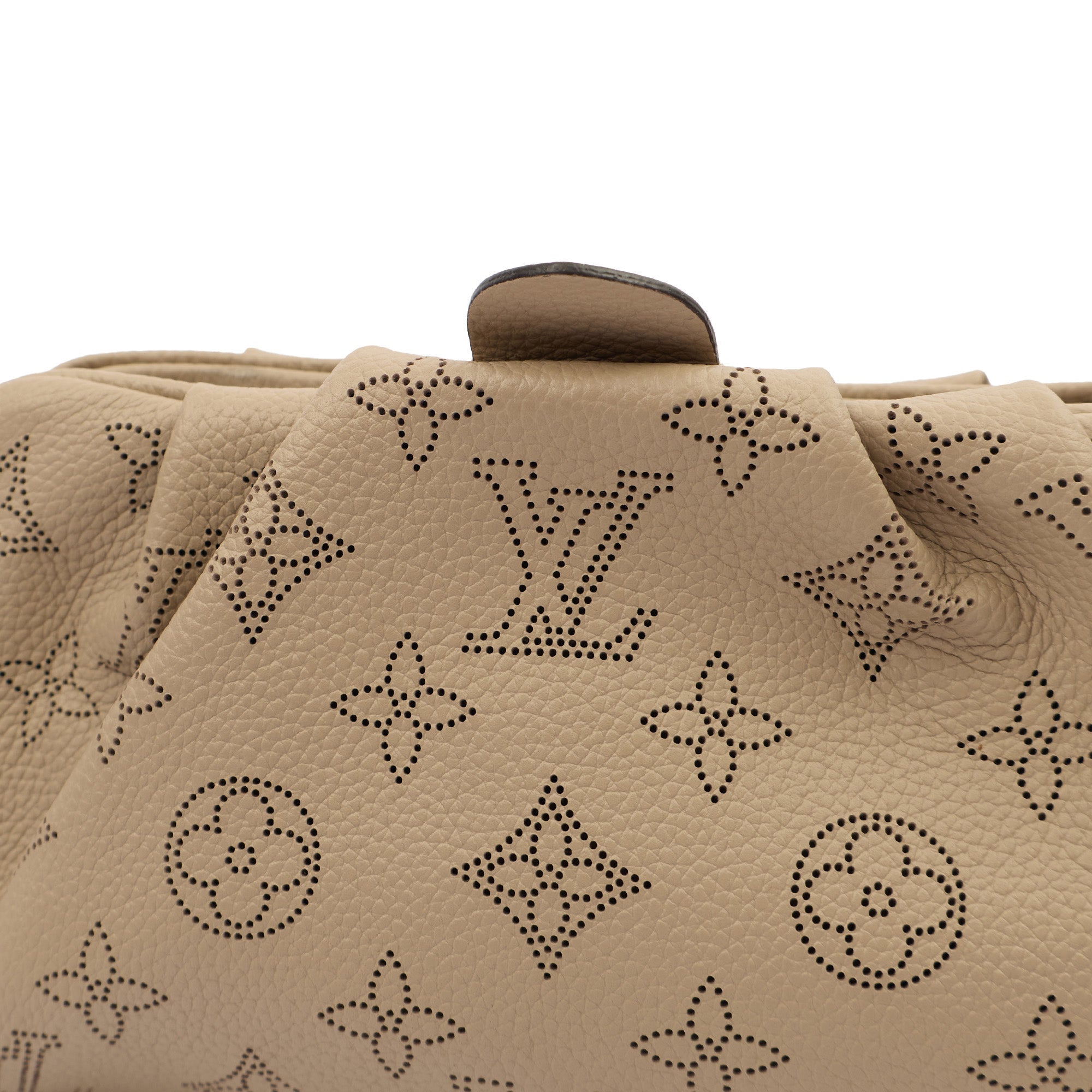 Louis Vuitton Cross Body Scala Mini Pouch in Creme Beige, Leather — Detail View