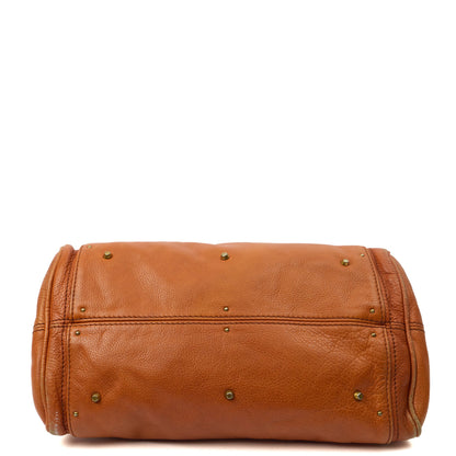 Chloe Shoulder Bag Paddington in Brown, Leather — Detail View