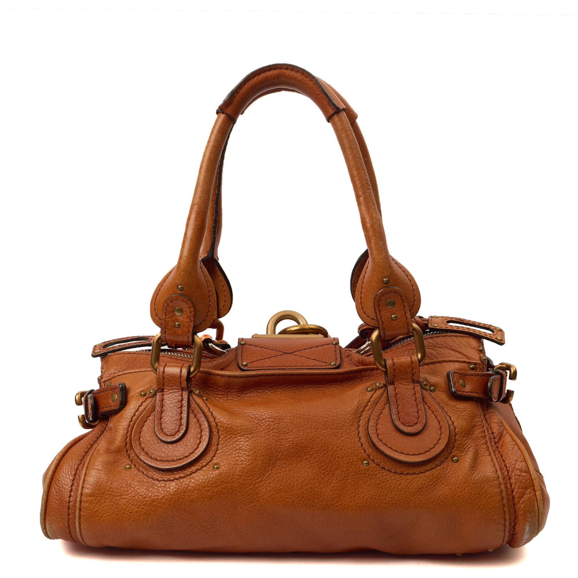 Chloe Shoulder Bag Paddington in Brown, Leather — Top View