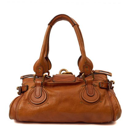 Chloe Shoulder Bag Paddington in Brown, Leather — Top View