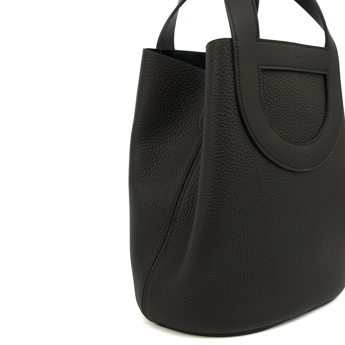 Hermes Tote In The Loop in Black, Togo Leather — Alternate View 28