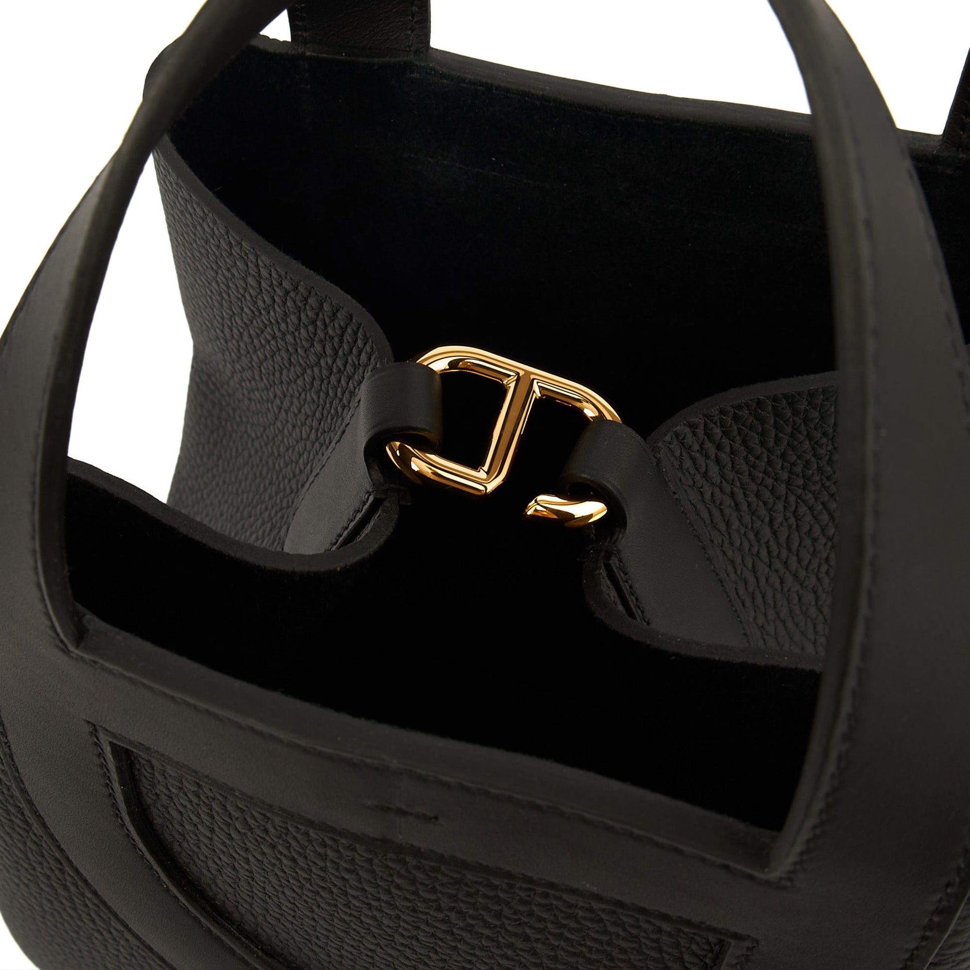 Hermes Tote In The Loop in Black, Togo Leather — Lifestyle View