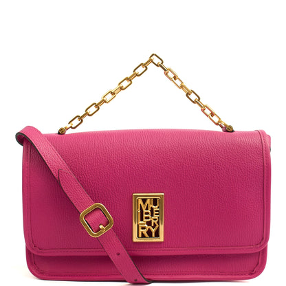 Mulberry Shoulder Bag Sadie in Pink, Leather — Front View