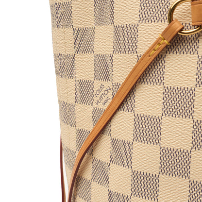 Louis Vuitton Tote Neverfull GM in Damier Azur, Canvas — Side View