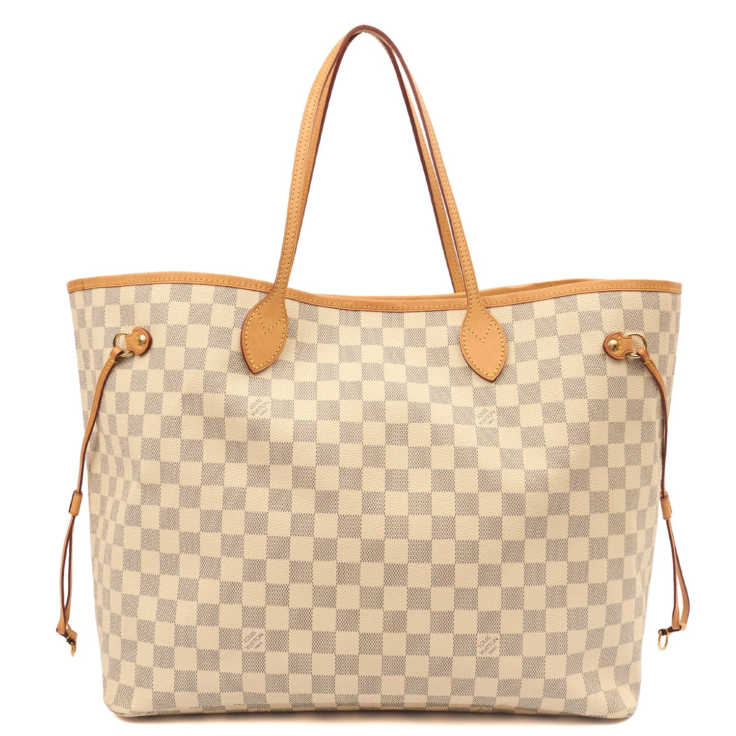 Louis Vuitton Tote Neverfull GM in Damier Azur, Canvas — Front View