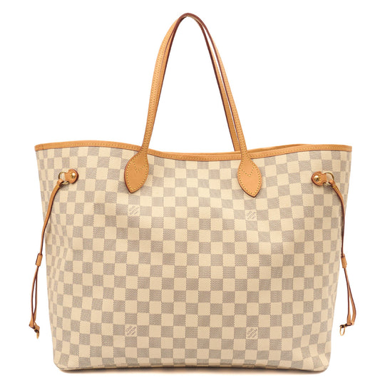 Louis Vuitton Tote Neverfull GM in Damier Azur, Canvas — Front View