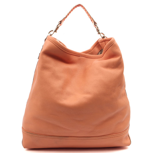 Mulberry Shoulder Bag Effie Satchel in Pink, Leather — Front View