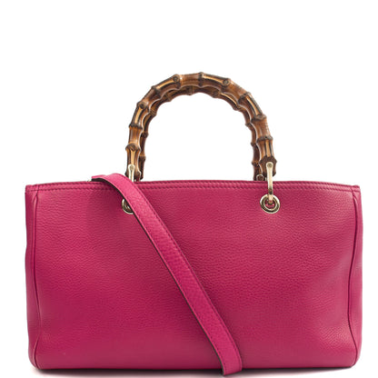 Gucci Tote Bamboo Shopper  in Pink, Leather — Alternate View 15