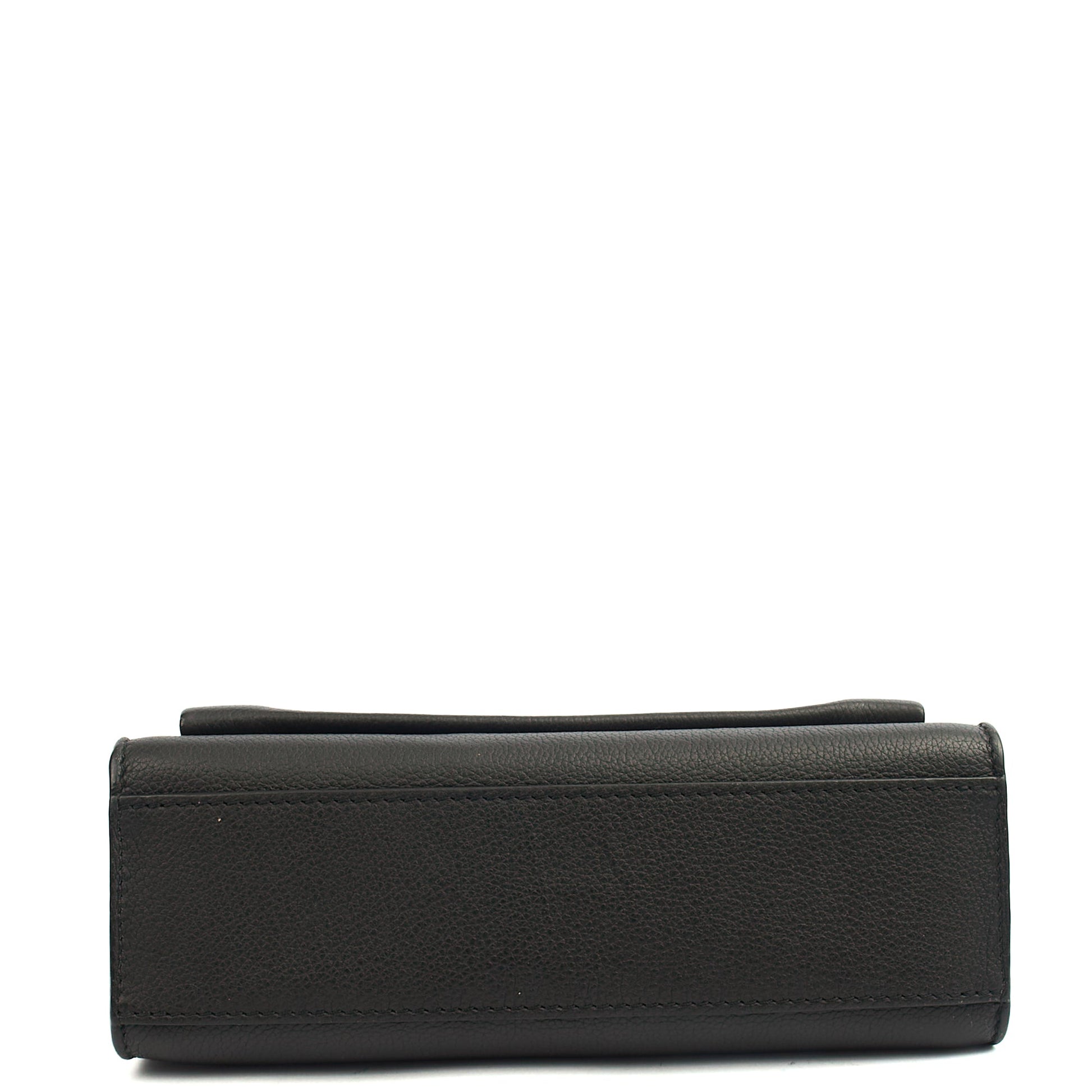 Louis Vuitton Shoulder Bag Mylockme Chain Bag in Black, Calfskin Leather — Top View