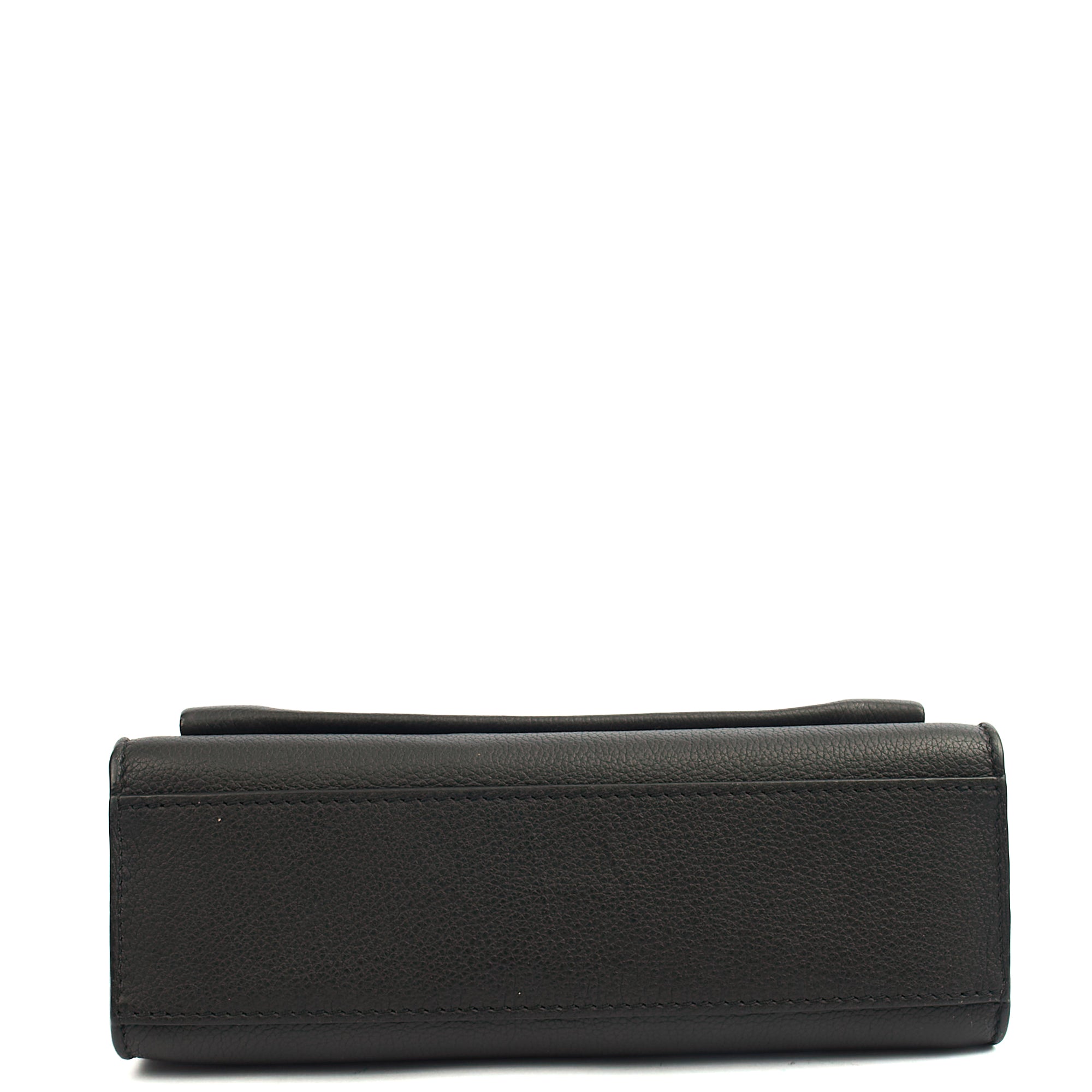 Louis Vuitton Shoulder Bag Mylockme Chain Bag in Black, Calfskin Leather — Top View