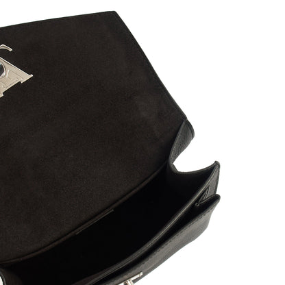 Louis Vuitton Shoulder Bag Mylockme Chain Bag in Black, Calfskin Leather — Detail View