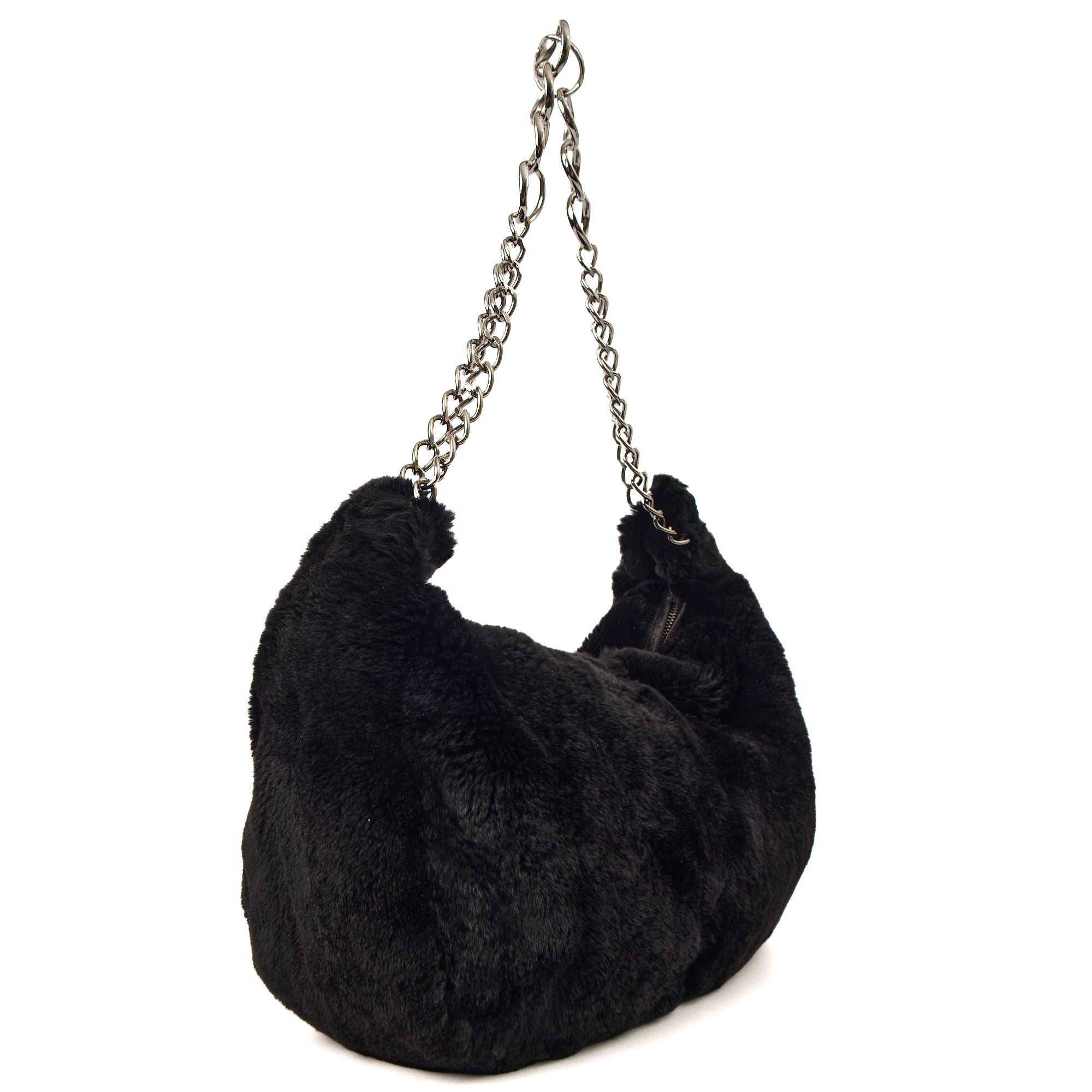 Chanel Shoulder Bag Shoulder Bag in Black, Exotic — Back View