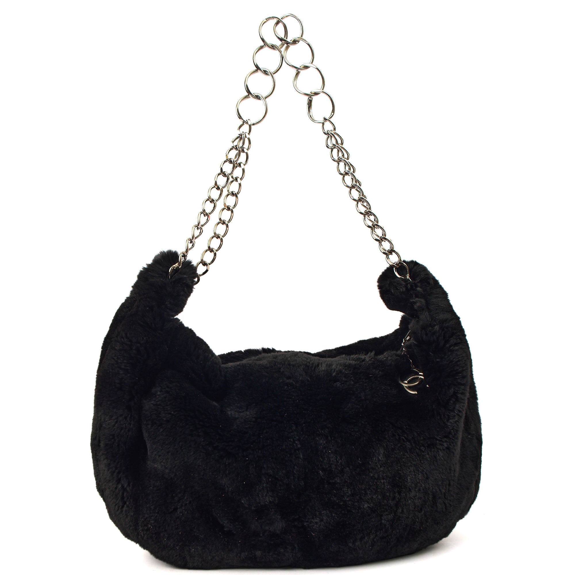 Chanel Shoulder Bag Shoulder Bag in Black, Exotic — Front View