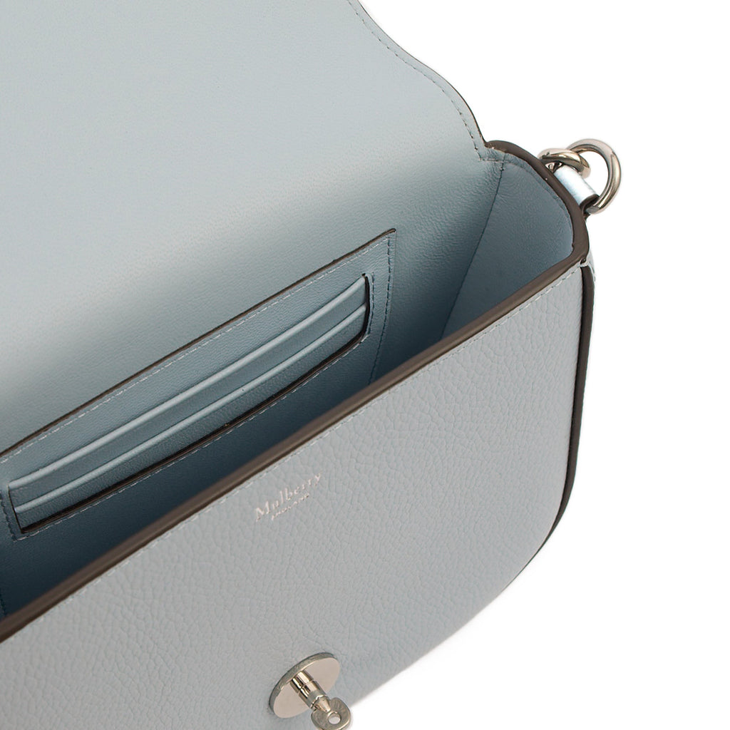 Mulberry Cross Body Darley Shoulder Bag - Small  in Poplin Blue, Calfskin Leather — Lifestyle View