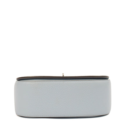 Mulberry Cross Body Darley Shoulder Bag - Small  in Poplin Blue, Calfskin Leather — Detail View