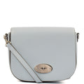 Mulberry Cross Body Darley Shoulder Bag - Small  in Poplin Blue, Calfskin Leather — Front View