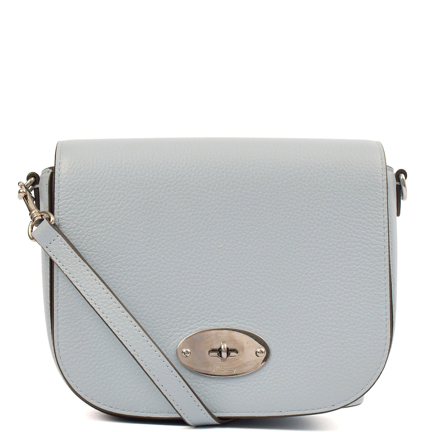 Mulberry Cross Body Darley Shoulder Bag - Small  in Poplin Blue, Calfskin Leather — Front View