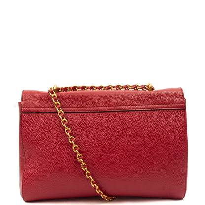 Mulberry Shoulder Bag Lily in Ruby Red, Leather — Alternate View 10