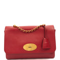 Mulberry Shoulder Bag Lily in Ruby Red, Leather — Front View