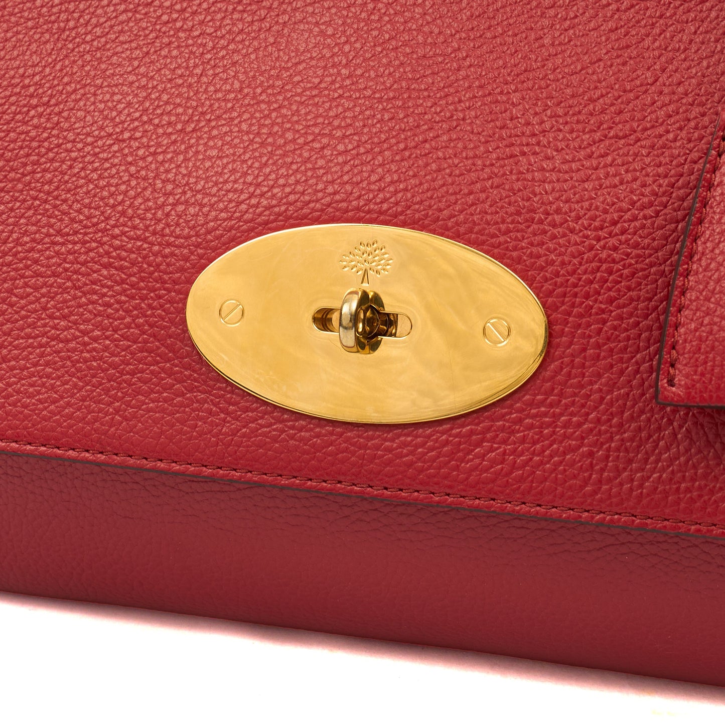 Mulberry Shoulder Bag Lily in Ruby Red, Leather — Side View