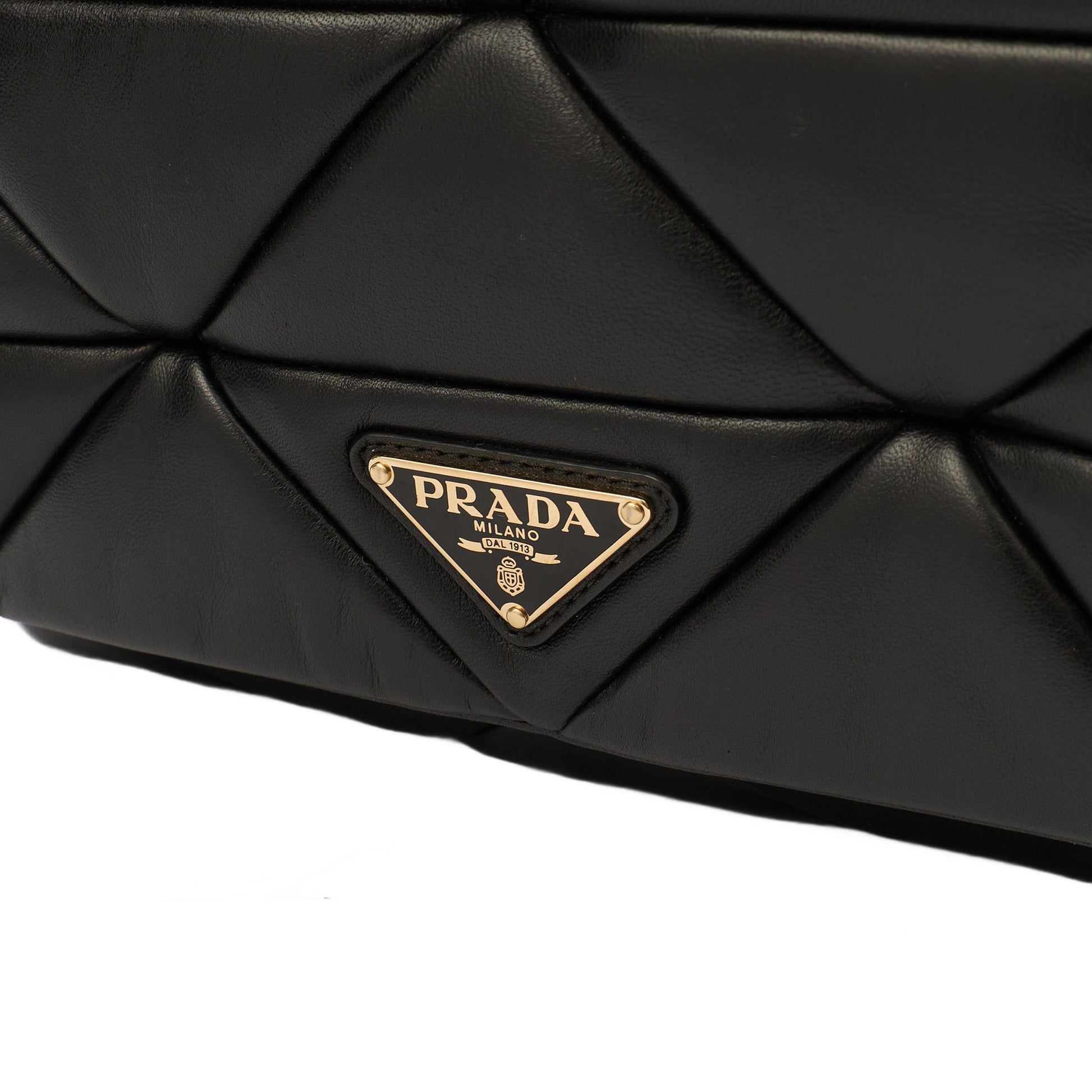 Prada Cross Body System Patchwork bag in Black, Leather — Alternate View 22